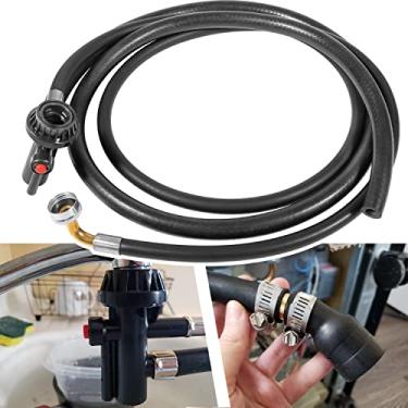 Imagem de Conjunto de mangueira de drenagem e enchimento de máquina de lavar louça portátil WD24X10066 WD24X10043 de 1,8 m para GE 2813323 AP5789090 PS8746200 WD24X10043