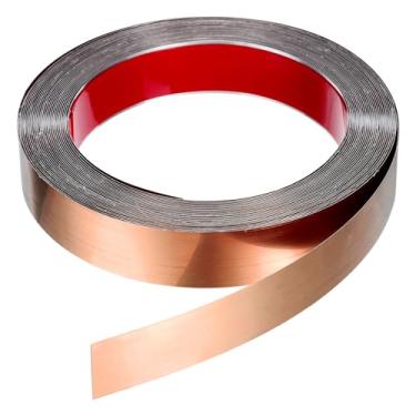 Imagem de HARFINGTON Moldura de acabamento de parede de 12 m x 3 cm, moldura de acabamento autoadesivo de aço inoxidável, acabamento de tira de metal para parede, teto, armário, azulejo, borda, ouro rosa