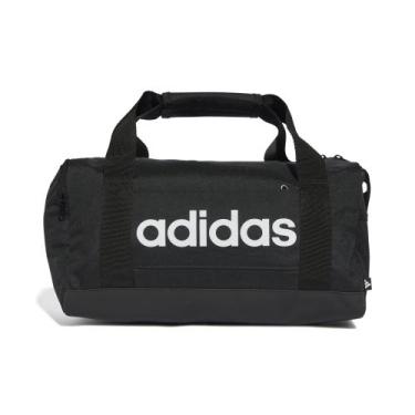 Imagem de Bolsa Adidas Linear Duffel Pequena 12 Litros, Preto