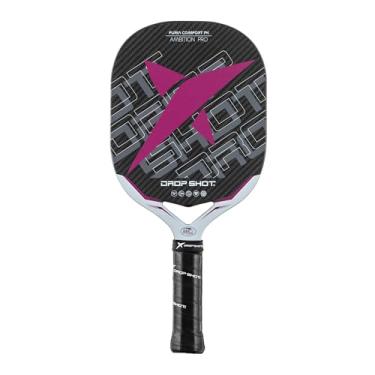 Imagem de Drop Shot Furia Comfort 2024 – Raquete Pickleball com absorção de choque, ótimo controle e potência – Pickeball profissional (preto e rosa)