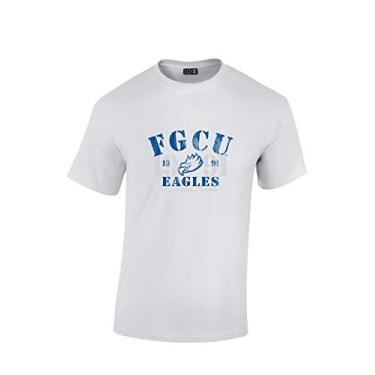 Imagem de Camiseta Florida Culf Coast University College de manga curta 100% algodão, branca, G