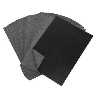 Imagem de Papel Carbono Preto Pacote Com 100 Unidades 66x96 - Gráfica Uirapuru