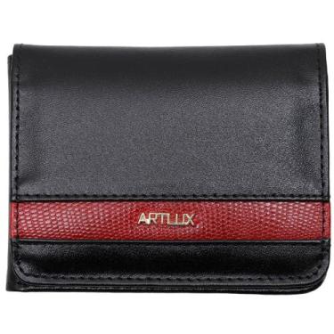 Imagem de Carteira Masculina Slim em Couro Artlux 112, Preto