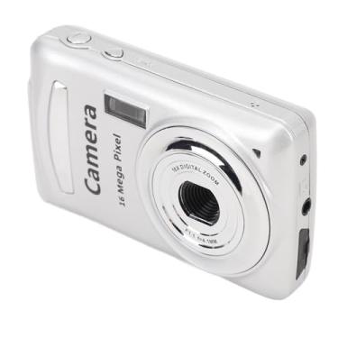Imagem de Câmera Digital HD 1080P, Câmera CCD Compacta de 16 MP Com Tela LCD de 2,4 Polegadas, Câmera Portátil de Apontar e Disparar, Suporta até 32 GB, Design retrô para Amantes da