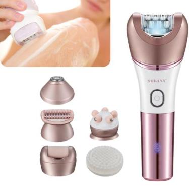 Imagem de Maquina Elétrica 6 Em 1 Depilador Massageador Aparador Pelos - bbless