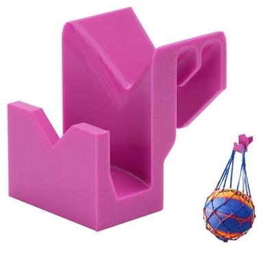 Imagem de MOTAIN Ganchos de cerca de quadra esportiva para garrafa, pickleball, tênis, beisebol e outras bolsas esportivas, ganchos de cerca mais fortes e aprimorados (Roxo)