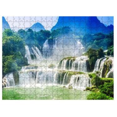 Imagem de Quebra-Cabeça Cachoeiras que encantam de 300 peças - Coleção Tea e Amo