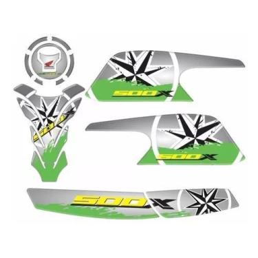 Imagem de Adesivo Carenagem Protetor Lateral Honda Cb 500x Kit 1136 - Resitank
