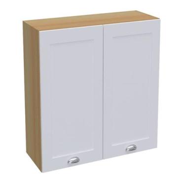 Imagem de Armario Aereo 2 Portas 80 cm CD681 Branco Dtall - Milani Store,  Branc