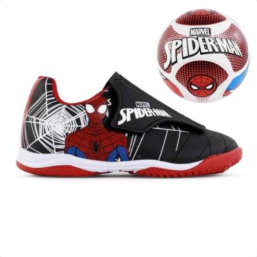 Imagem de Chuteira Infantil Futsal Dray Marvel Kit Com Bola