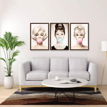 Imagem de Quadros Decorativos Salão de Beleza Mulheres Moderno - Looks Objetos d