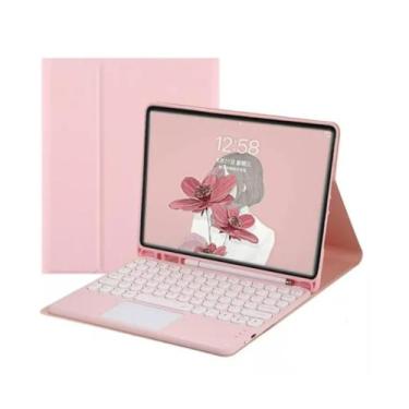 Imagem de Capa Com Teclado Para Galaxy Tablet A9 Plus 11 Polegadas - Fam, Rosa