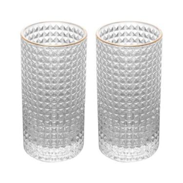 Imagem de Jogo 2 Copos Spikes com Borda Dourada - ROJEMAC