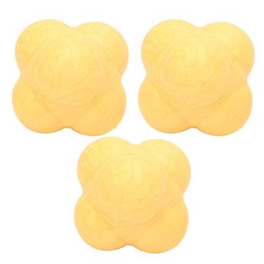 Imagem de 3 pces encanta a bola da reação do salto, bola do treinamento da aptidão dos esportes do exercício do reflexo da coordenação de tpr para o treinamento da coordenação (Yellow)