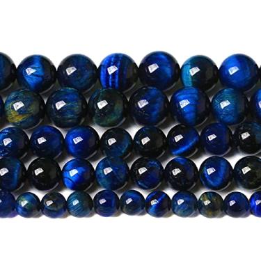 Imagem de 10 mm, 36 peças, pedra natural, multi lápis-lazúli, contas de pedra olho de tigre azul para fazer joias, pulseira faça você mesmo