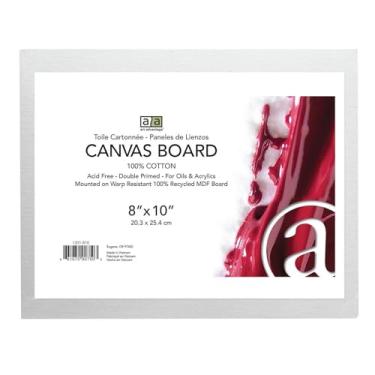 Imagem de Art Advantage Quadro de lona MDF reciclado 20 x 25 cm - Painéis de lona MDF reciclado para pintura, tela de tinta, telas para pintura, acrílico, óleo e arte em aquarela, uso profissional e de hobby