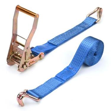 Imagem de Conjunto Cinta Amarração 10 Metros 5 Toneladas Catraca  Proteja Cargas