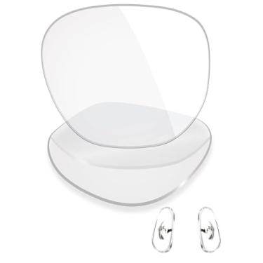 Imagem de Mryok + Lentes de reposição polarizadas e peças de nariz para Ray-Ban New Clubmaster RB4416 53 mm - HD transparente