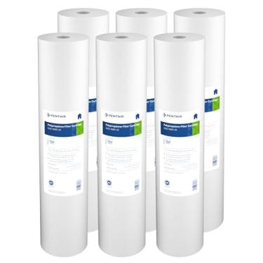 Imagem de Pentair Pentek DGD-5005-20 Filtro de água de sedimento azul grande, cartucho de filtro de substituição de polipropileno fiado de densidade dupla gradiente resistente para toda a casa, 50,8 x 11,4 cm,