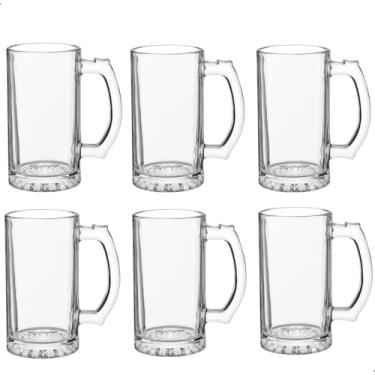 Imagem de 6 Canecas De Chopp Cerveja Bar Restaurante Vidro 510ml