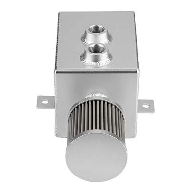 Imagem de 2L de Petróleo Pode Se Reservar um Tanque de Reservatório, Gabinete de Coleta de óleo de Liga de Alumínio 2000ml Com Filtro de Defletor, Torneira de Drenagem para óleo do Motor