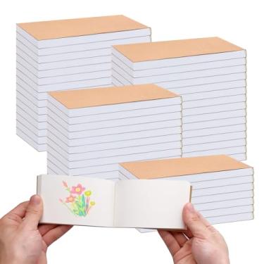 Imagem de TANEMUDO 52 peças de livros de flip em branco a granel 11 x 6 cm, mini kit de bloco de esboço, papel flipbook de animação para desenhar, esboçar, desenhos animados e arte