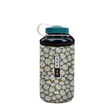 Imagem de Sok It BotlSok Capa de neoprene isolada para garrafa de água (camomila China, serve para 946 ml de Nalgene)