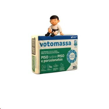 Imagem de Argamassa votomassa porcelanato - piso sobre piso cinza 20kg - 001105