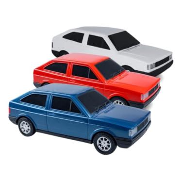 Imagem de Kit 3 Carrinhos Miniatura Gol Quadrado – Clássico Antigo Colecionável, Brinquedo Infantil para Meninos e Presente
