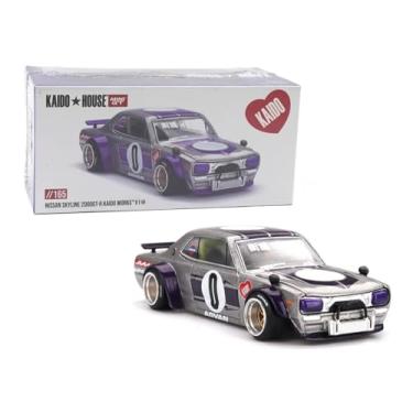 Imagem de Diecast Model Car Compatible with Kaido House x Mini GT 1:64 Nissan Skyline 2000GT-R (KPGC10) Kaido Works V1 Silver Limited Edition KHMG165