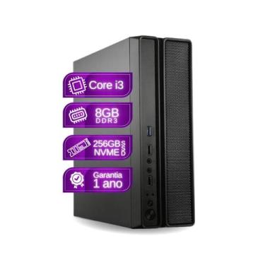 Imagem de Computador CPU slim Core i3 8GB  256GB ssd nvme - PC Master - PC Maste