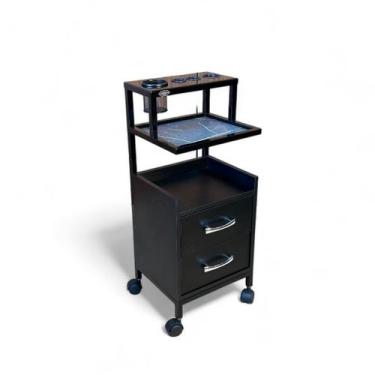 Imagem de Carrinho Auxiliar Salão Clínica Estética Beleza Cor Premium Luxxuria M