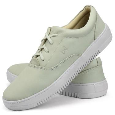 Imagem de Tênis Casual em Couro SapatoFran Nextep Urban Masculino, Bege, 40