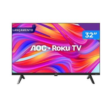 Imagem de Smart TV AOC Roku 32 HD  Série 5045 com Wi-Fi, HDMI e USB