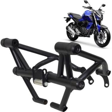 Imagem de Protetor Stunt Race FZ-15 2022 2023 2024 Slider de proteção motor e carenagem Stunt Cage FZER (PRETO FOSCO)