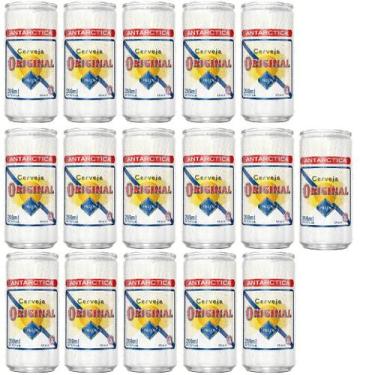 Imagem de Kit 16 Cerveja 269Ml Pilsen Antarctica Lata - Original