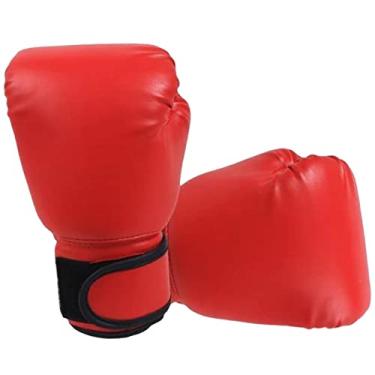 Imagem de de para crianças adultas malha de couro PU respirável de boxeo en tailandia thai sparring de kickboxing, Vermelho Adulto