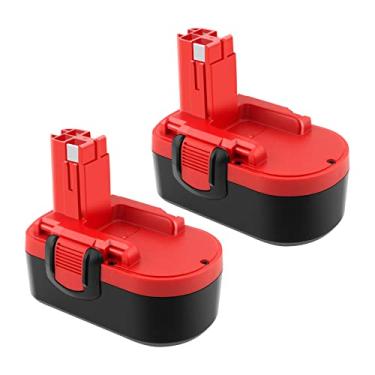 Imagem de ADVTRONICS Pacote com 2 baterias 18V 3,5Ah compatíveis com Bosch BAT181 BAT025 BAT026 BAT160 BAT180 BAT189 PSR 18 VE-2 GSR VE-2 GSB 18 VE-2 13618 22618 23618 18 644K 1 662B 3860CK (bateria Ni-MH)