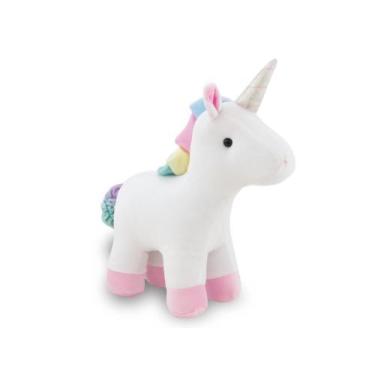 Imagem de Unicórnio de Pelúcia 30cm Decoração Infantil Anti-alérgico - Toybrink,