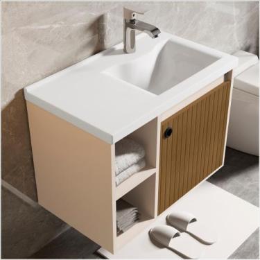 Imagem de Conjunto Banheiro Gabinete com Espelheira e Cuba Adonis - Ofertamo, Pé