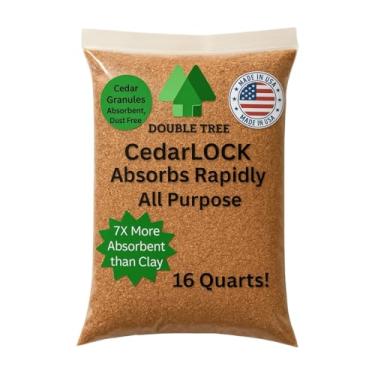 Imagem de Absorvente multiuso CedarLock – Solução de derramamento resistente da natureza, feita de cedro 100% de incenso, grânulos de kit de derramamento de óleo, grânulos absorventes orgânicos, todos os tipos