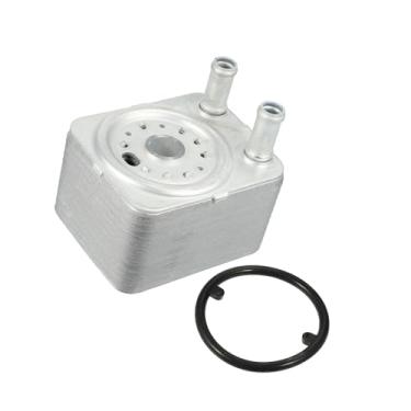 Imagem de Hihaha Caixa do refrigerador de óleo do motor do carro com conjunto de junta para Volkswagen Passat Jetta Golf Eos Touareg Beetle R32 SportWagen 038117021B Material durável