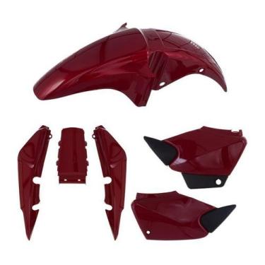 Imagem de Kit Carenagem 3 Peças Cromo Forte Moto Honda Titan 150 2004 2005 2006 