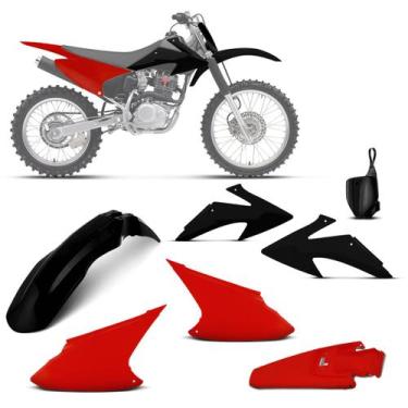 Imagem de Kit plástico personalizado crf 230f 2008 à 2014 - 5 itens (paralama di
