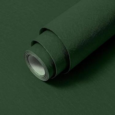 Imagem de Papel de parede autoadesivo verde escuro - papel de contato removível à prova d'água para bancada de banheiro - envoltório de vinil de cozinha para bancadas de armário - papel de parede 39,9 cm x