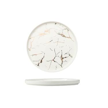 Imagem de Hotel restaurante Tao Pan mármore prato especial requintado bife - luz branca 25,4 cm