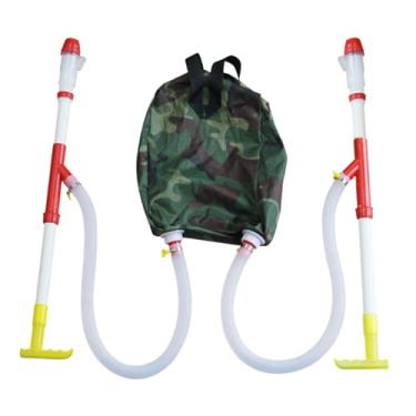 Imagem de IEUDNS Distribuidor de fertilizante granular manual ajustável, economiza trabalho e é fácil de usar, ferramenta de aplicação de esterco para jardim agrícola, Tubo de Pvc Duplo