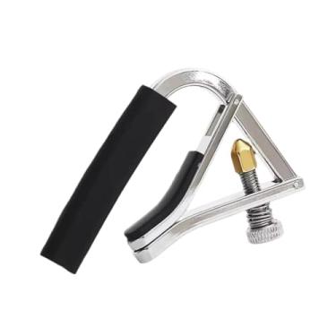 Imagem de Kokiya Capotraste para Guitarra, Modelo de Metal com Clip para Instrumentos de Cordas, prata