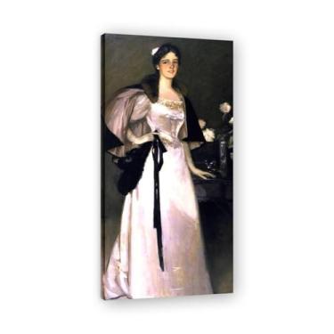 Imagem de Pinch Waist John Lavery Iconic Realist Portrait & War Scene Canvas Art – Decoração de parede irlandesa atemporal para casa emoldurada 39,98 x 78,7 cm