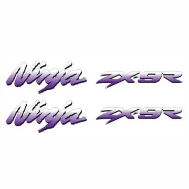 Imagem de Adesivo Ninja ZX9r Refletivo Roxo